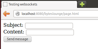 Websocket - message details form