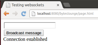 Websocket - Established connection 2nd browser