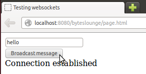 Websocket - Broadcast message